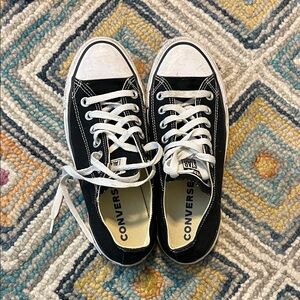 Converse Black and White Low-Top Sneakers